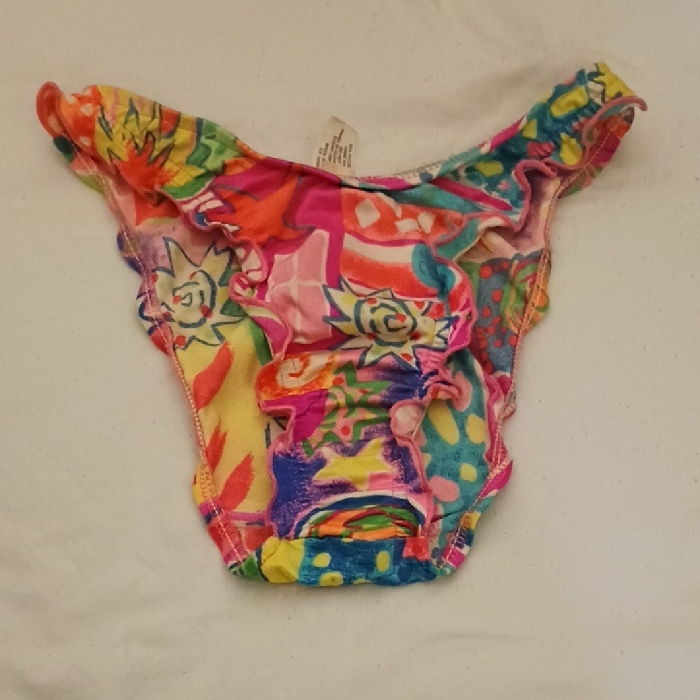 Colorful Floral Bikini Bottom